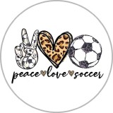 20MM Cartoon anime Daisy Christmas Love Faith Print glass snap button charms