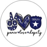 20MM Cartoon anime Daisy Christmas Love Faith Print glass snap button charms