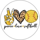20MM Cartoon anime Daisy Christmas Love Faith Print glass snap button charms