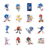 50 Hedgehog Sonic Cartoon Graffiti Waterproof Trolley Case Laptop Water Cup Stickers