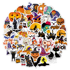 50 cartoon graffiti Halloween decoration skateboard luggage pumpkin waterproof stickers