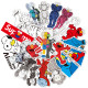23 KAWS Sesame Street Cartoon Trendy Brands Personalized Luggage Large Size Waterproof Stickers