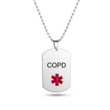 Red logo diamonds TYPE 1DIABETES necklace stainless steel pendant logo snake stick pendant