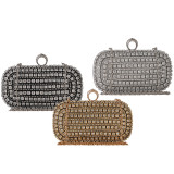 Dinner bag, handbag, diamond inlaid dress, evening bag
