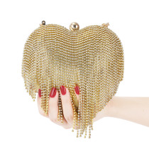 Dinner bag, handbag, diamond inlaid dress, evening bag