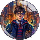 20MM Harry Potter Print glass snap button charms