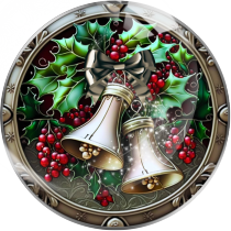 20MM Christmas Print glass snap button charms