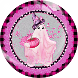20MM Halloween Print glass snap button charms