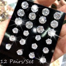 Crystal Zircon Earnail Set