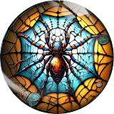 20MM Halloween  Print glass snap button charms