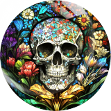20MM Halloween  Print glass snap button charms