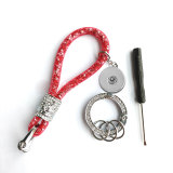 Car Keychain Diamond Crystal Keychain Three Piece Set fit  20MM Snaps button jewelry wholesale