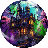 20MM Halloween  Print glass snap button charms