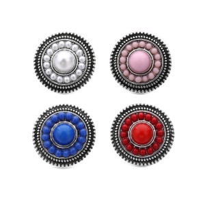 20MM pearl beads  design  Metal snap buttons
