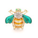 20MM Gold Bee Drip Oil  rhinestone  design  Metal snap buttons