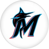 20MM MLB 2023 NEW baseball team Print glass snap button charms