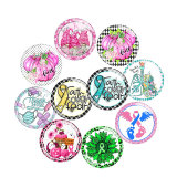 20MM faith glass snap button charms