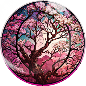 20MM botany Print glass snap button charms