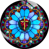 20MM belief Print glass snap button charms
