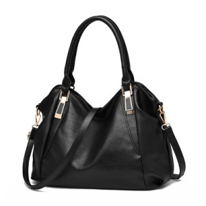 Soft leather stylish and minimalist large capacity handbag