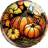 20MM Halloween Print glass snap button charms
