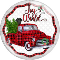 20MM Christmas Print glass snap button charms