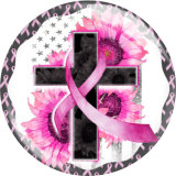 20MM faith glass snap button charms