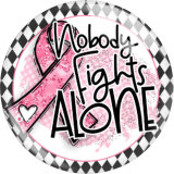 20MM faith glass snap button charms
