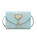 One shoulder crossbody bag, love small square bag fit 20MM Snaps button jewelry wholesale