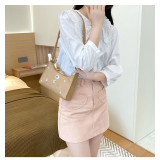 Embroidered Underarm Bag Single Shoulder Bag Fashionable and Simple Hobo Underarm Bag fit 20MM Snaps button jewelry wholesale