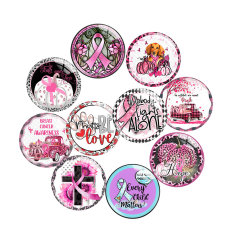 20MM faith glass snap button charms