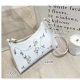 Embroidered Underarm Bag Single Shoulder Bag Fashionable and Simple Hobo Underarm Bag fit 20MM Snaps button jewelry wholesale