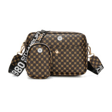 Embroidered shoulder bag, two piece crossbody bag, large capacity bag fit 20MM Snaps button jewelry wholesale