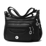 Soft leather shoulder bag casual crossbody bag fit 20MM Snaps button jewelry wholesale