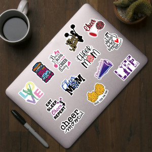 50 Cartoon Cheerleading Cheer Stickers Personalized Decoration Luggage Case Notebook Waterproof Stickers