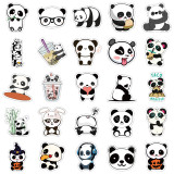 50 Cartoon Panda Graffiti Stickers Personalized Decoration Motorcycle Luggage Waterproof Stickers