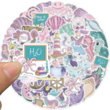 56 PoIns Girl Style Mermaid Graffiti Stickers Luggage Guitar Notebook DIY Waterproof Stickers