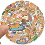50 cartoon pufferfish graffiti stickers for decorating computer water cups, luggage cases, pens, guitar notebooks, DIY waterproof stickers