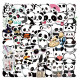 50 Cartoon Panda Graffiti Stickers Personalized Decoration Motorcycle Luggage Waterproof Stickers