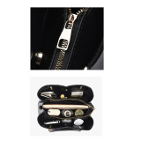 Fashionable color matching handbag with large capacity soft leather one shoulder crossbody bag fit 20MM Snaps button jewelry wholesale