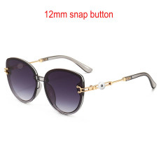 Sunglasses large frame cat's eye sunglasses fit 12MM Snaps button jewelry wholesale