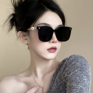 Sunglasses, chain legs, sunglasses, large frame, slimming glasses fit 12MM Snaps button jewelry wholesale