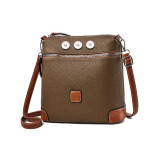 Large capacity shoulder bag, fashionable bag, fashionable women's bag, handbag fit 20MM Snaps button jewelry wholesale