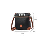 Large capacity shoulder bag, fashionable bag, fashionable women's bag, handbag fit 20MM Snaps button jewelry wholesale