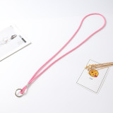 Diamond Set Long Ring Hook Necklace
