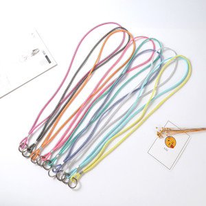 Diamond Set Long Ring Hook Necklace