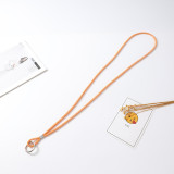 Diamond Set Long Ring Hook Necklace