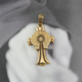 Stainless steel cross pendant necklace