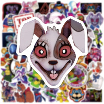 50 horror game FNAF security vulnerabilities graffiti stickers suitcase skateboard water cup waterproof stickers
