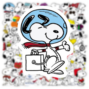 50 Dog Stickers Snoopy Graffiti Stickers Water Cup Luggage Case Laptop Hand Waterproof Stickers